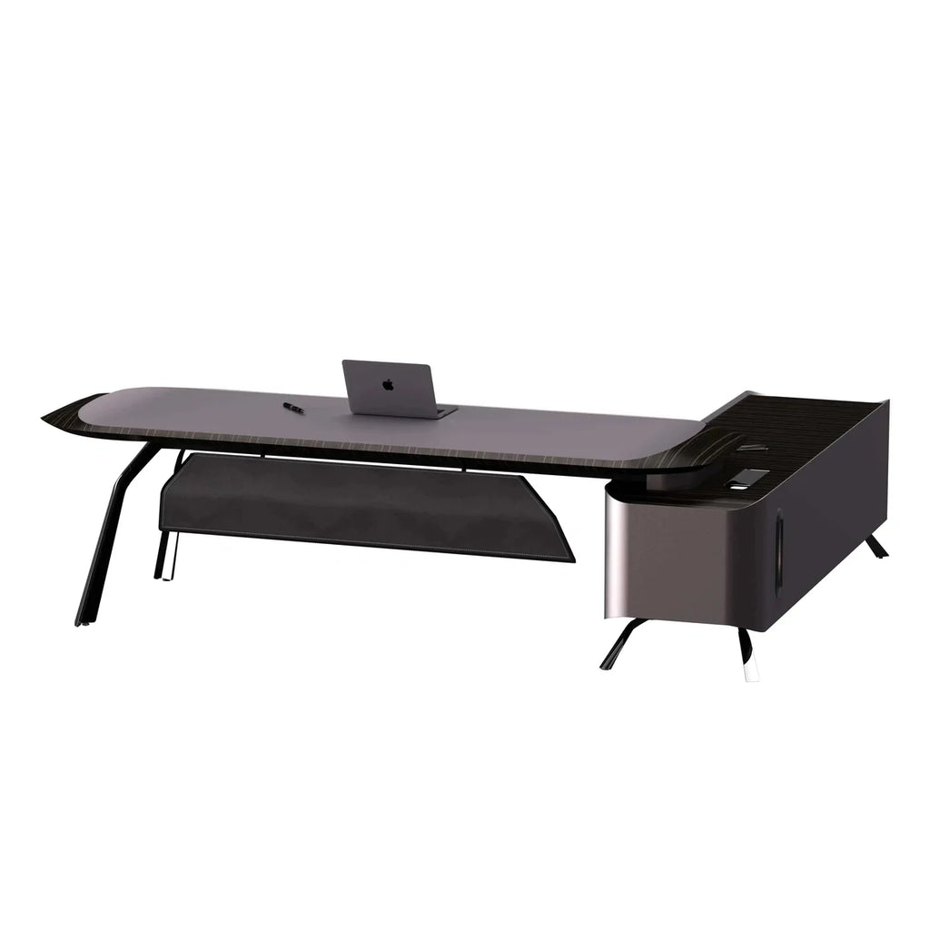 Apexa · Luxury L-Shaped Executive Desk