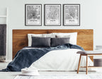 Sylvie Dallas Modern Map Framed Canvas by Jake Goossen