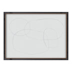 Blake 871 Modern Circles Framed Printed Glass by Teju Reval of SnazzyHues