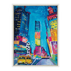 Sylvie Time Square Study No 4 Framed Canvas by Rachel Christopoulos