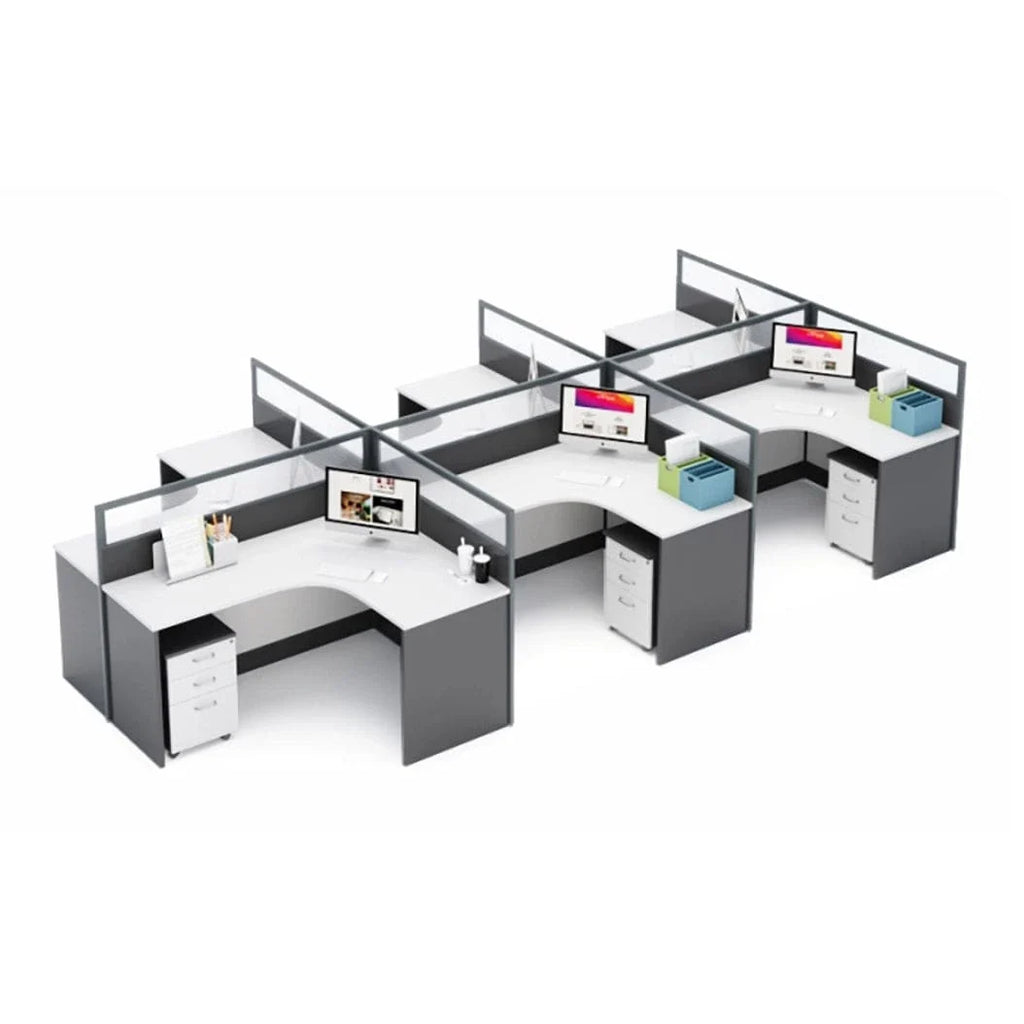 Averon · L-Shaped Cubicle Workstation