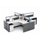 Averon · L-Shaped Cubicle Workstation