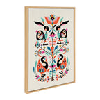 Sylvie Floral Bunny Framed Canvas By Rachel Lee of My Dream Wall