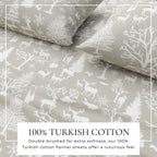 Turkish Cotton Flannel Sheet - Lakeview Collection