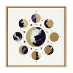 Sylvie Lunar Light Framed Canvas by Faryn Hughes