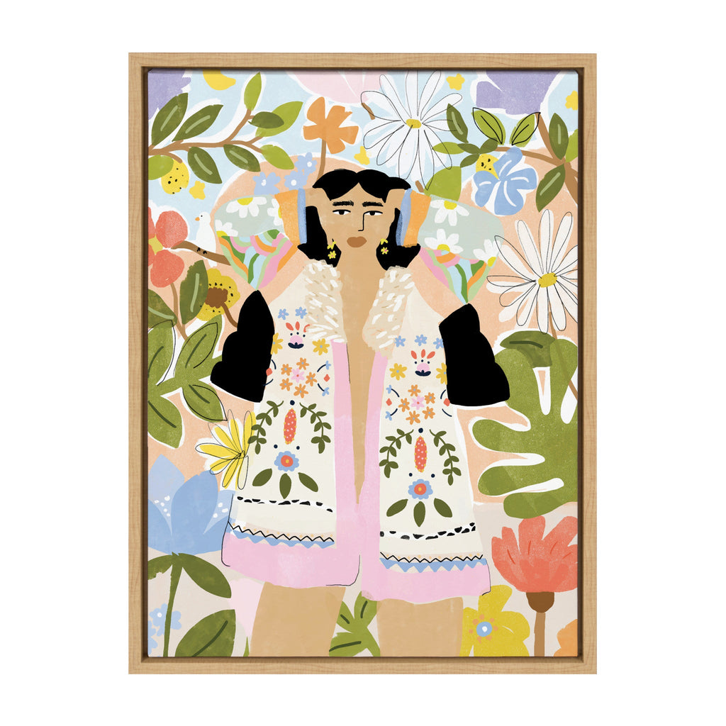 Sylvie Beauty Around Me Framed Canvas by Alja Horvat
