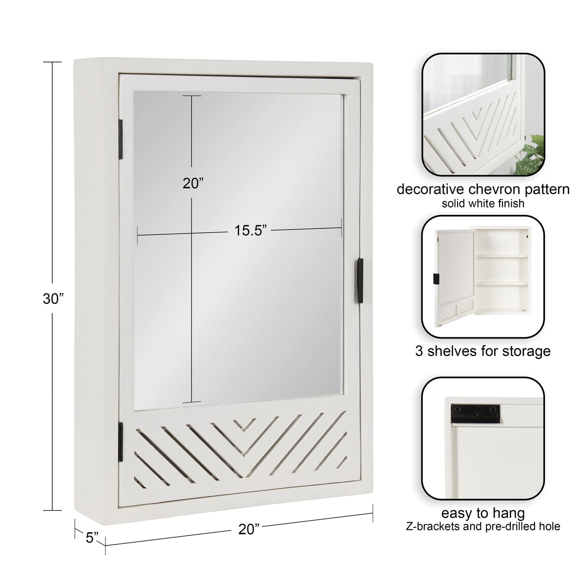 Mezzeta Bathroom Cabinet with Mirror
