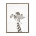 Sylvie Sarifa Giraffe Framed Canvas by Simon Te of Tai Prints