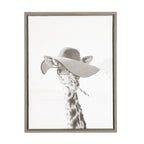 Sylvie Sarifa Giraffe Framed Canvas by Simon Te of Tai Prints
