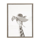 Sylvie Sarifa Giraffe Framed Canvas by Simon Te of Tai Prints