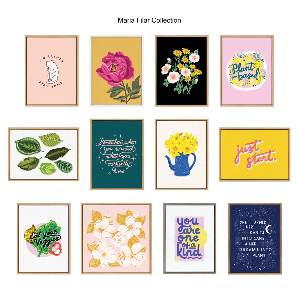 Sylvie Here for the Snacks Framed Canvas by Maria Filar