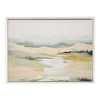 Sylvie Beaded Tranquil Landscape I Framed Canvas by Amy Lighthall
