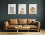 Sylvie Tiger Portrait Framed Canvas by Amy Peterson Art Studio
