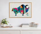 Sylvie MCM Ox Framed Canvas by Rachel Lee
