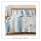 Stripe & Ocean Story Coastal Quilt Set - New Castle Collection