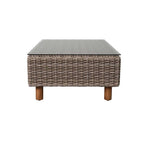 Orlando Wicker Loveseat & Coffee Table Set