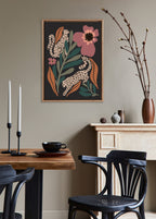 Sylvie Beaded Wild Garden Framed Canvas by Oris Eddu