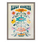 Blake Keep Growing Framed Printed Glass by Rachel Lee of My Dream Wall