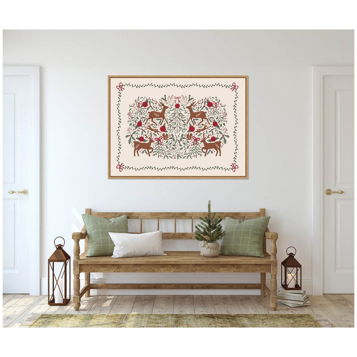Sylvie Framed Canvas The Winter Woods by Vicky Yorke