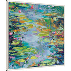 Sylvie Waterlilies at Giverny Framed Canvas by Rachel Christopoulos