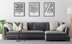 Sylvie New York City Map Framed Canvas by Jake Goossen