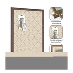 Pinboard Green Lattice Print
