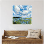 Texas Bluebonnets by Emily Kenney Framed Canvas Wall Art Print