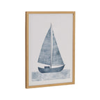 Gallery Nautical Blue Sailboat Print by The Creative Bunch Studio