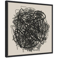 Modern Abstract Linework Loofah by The Creative Bunch Studio Framed Canvas Wall Art Print