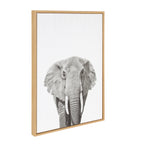 Sylvie Elephant Framed Canvas by Simon Te of Tai Prints