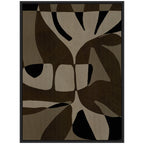 Sylvie Contour 2 Framed Canvas by Shatha Al Dafai