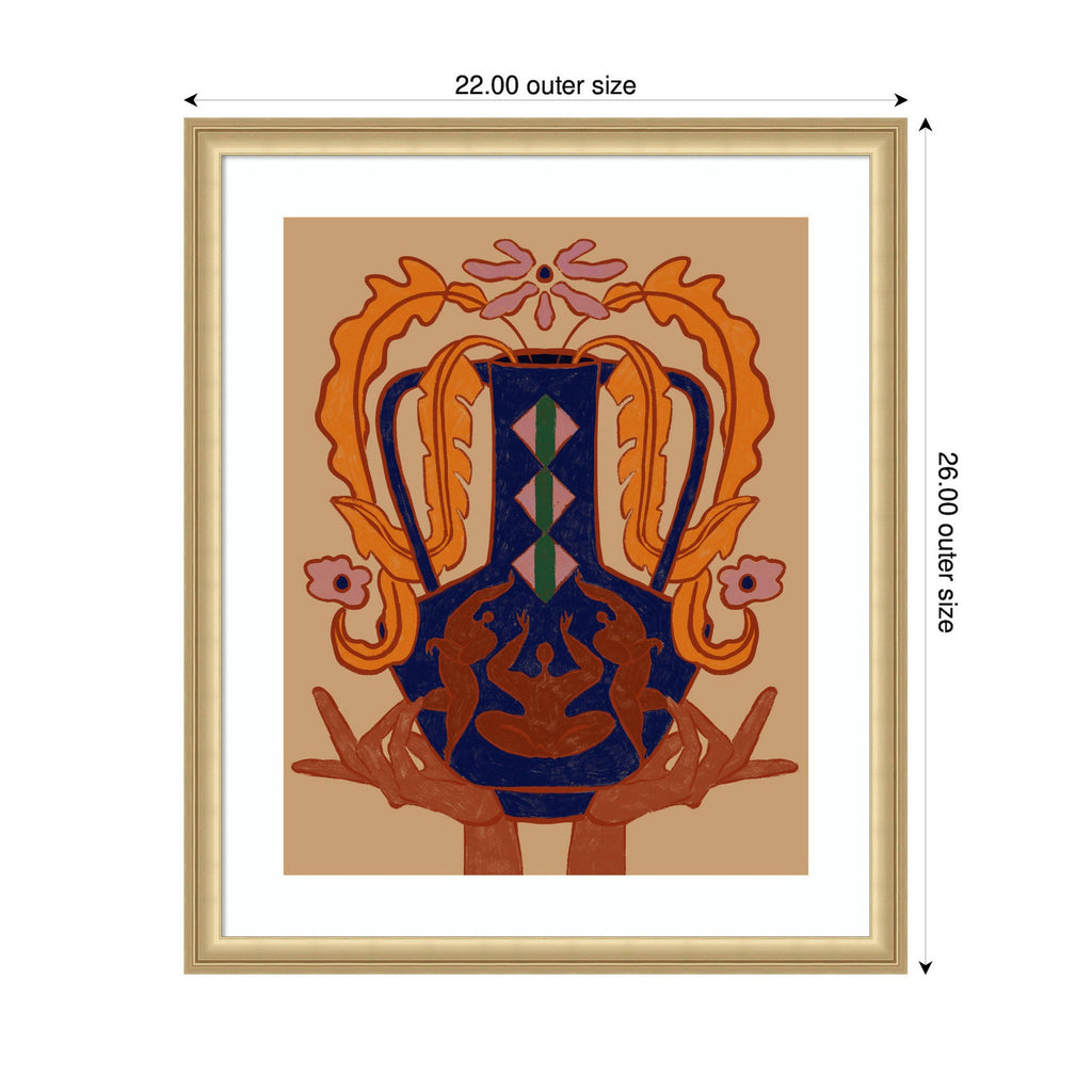 Vessel Collection Blossom by Arty Guava Framed Wall Art Print