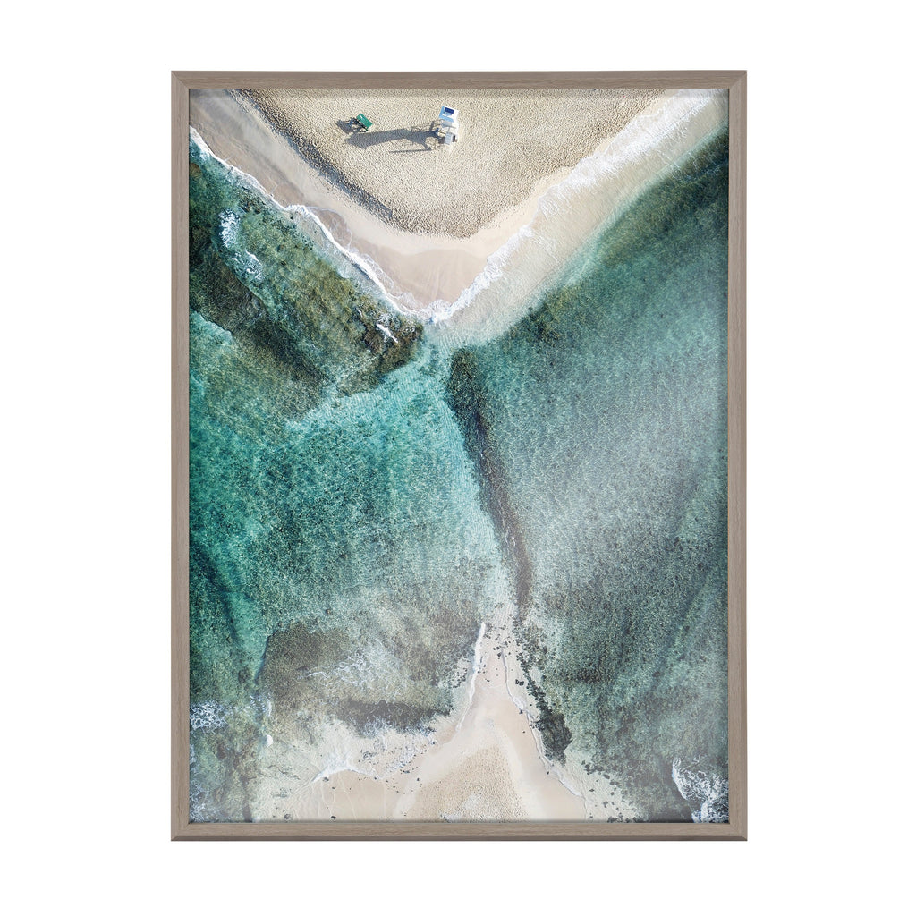 Blake Poipu Beach Framed Printed Art by Rachel Bolgov