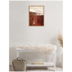 Sylvie Earthen Abstract Framed Canvas by Nikita Jariwala