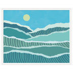 Framed Art Abstract Waves by Rachel Lee
