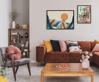 Sylvie Mountains Crop Framed Canvas by Rachel Lee of My Dream Wall