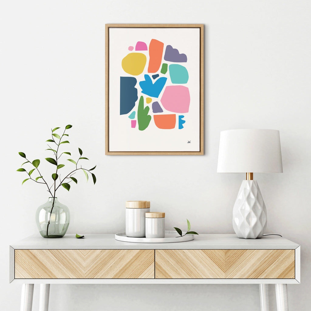 Sylvie Summer Love Songs Framed Canvas by Kelly Knaga