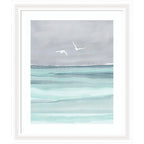 Framed Art Sea and Seagulls by Nikita Jariwala