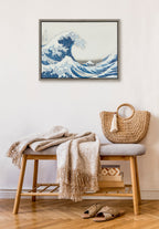 Sylvie Katsushika Hokusai Under the Wave off Kanagawa aka The Great Wave 1830 Framed Canvas by The Art Institute of Chicago