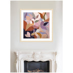 Framed Art Azure leaves by Inkheart Designs