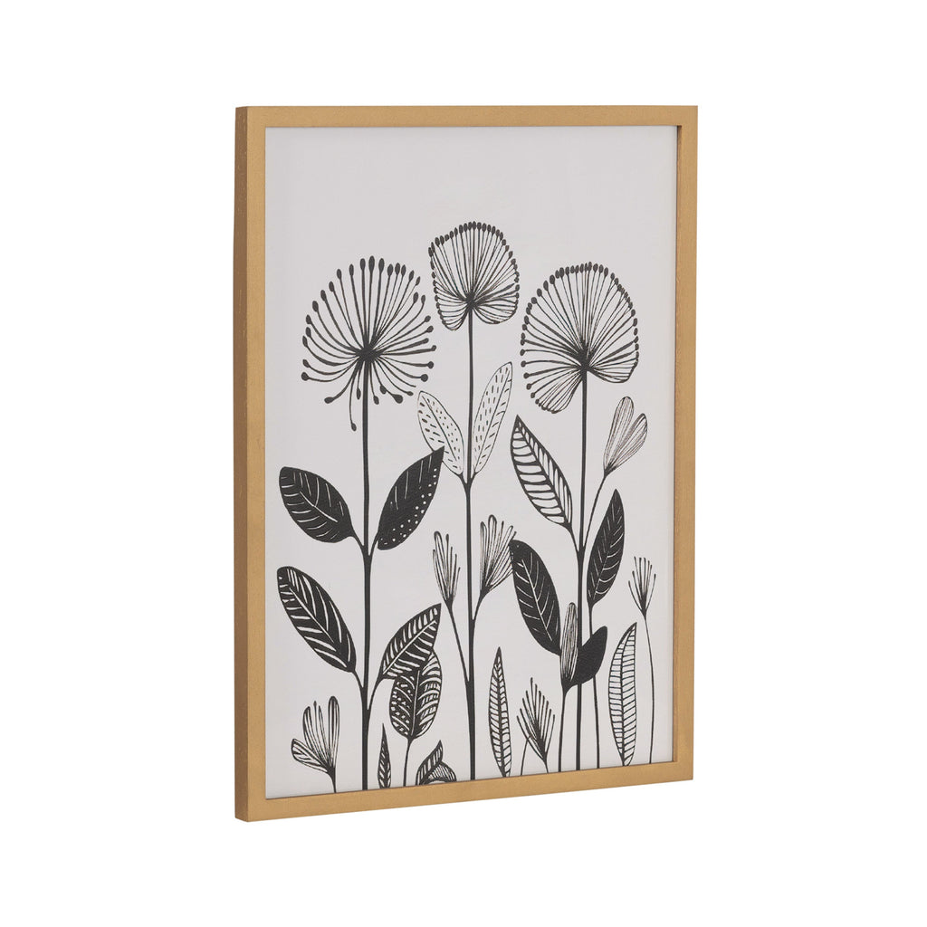 Gallery Simple Modern Linocut Botanicals Print by The Creative Bunch Studio