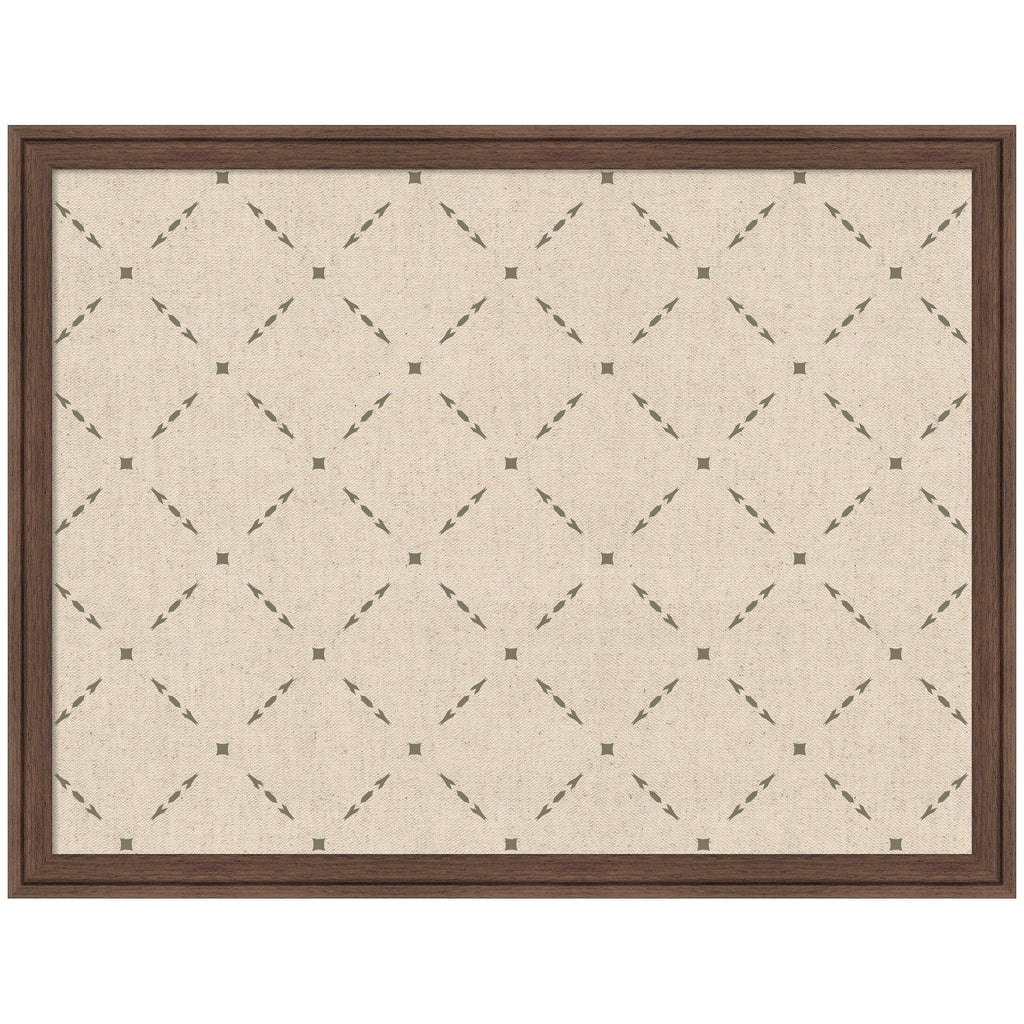 Pinboard Green Lattice Print