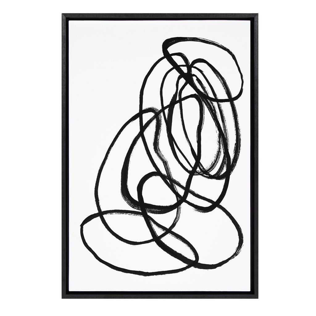 Sylvie Ring of Light 2 Framed Canvas by Nikki Chu