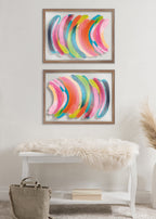 Blake Bright Abstract Framed Printed Art by Jessi Raulet of Ettavee