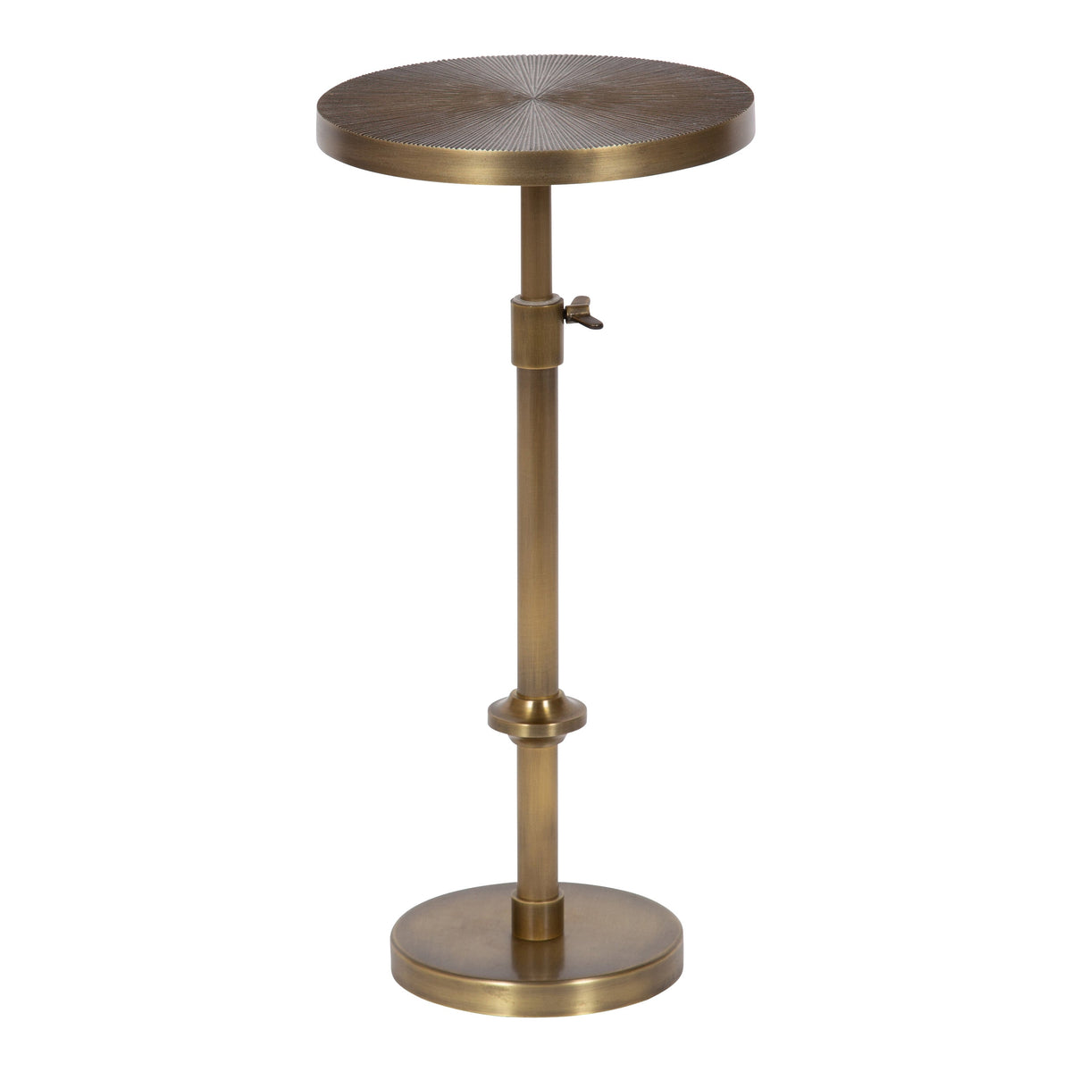 Engles Adjustable Embossed Metal Table and Plant Stand