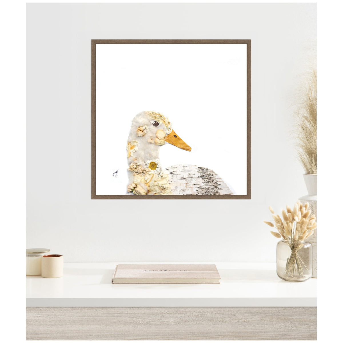 Duck No. 2 by Madeline Jeppesen Framed Canvas Wall Art Print