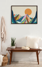 Sylvie Mountains Crop Framed Canvas by Rachel Lee of My Dream Wall