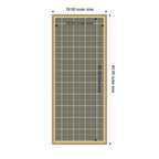 Framed Fabric Pinboard Sage Green Plaid Wall Organization