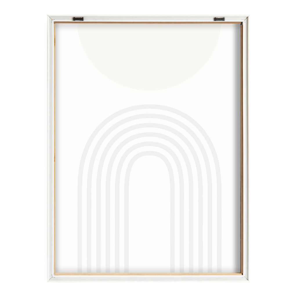 Blake Retro Mountain Sunrise Framed Printed Glass by The Creative Bunch Studio