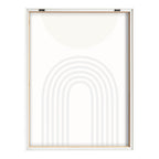 Blake Retro Mountain Sunrise Framed Printed Glass by The Creative Bunch Studio